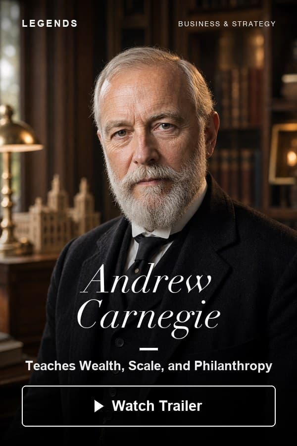Andrew Carnegie — Teaches Wealth, Scale, and Philanthropy