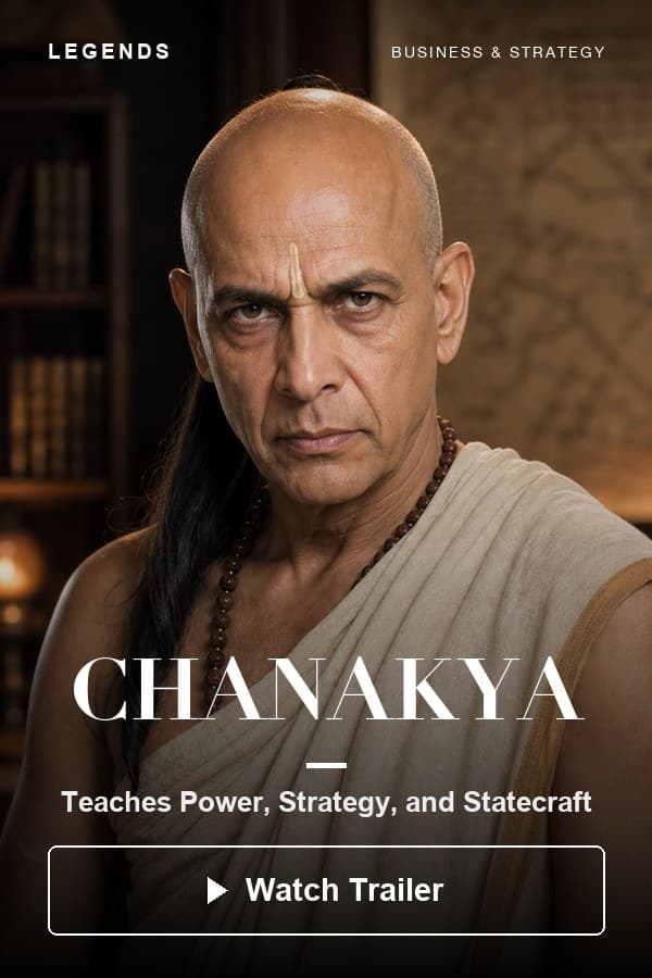 Chanakya — Teaches Power, Strategy, and Statecraft