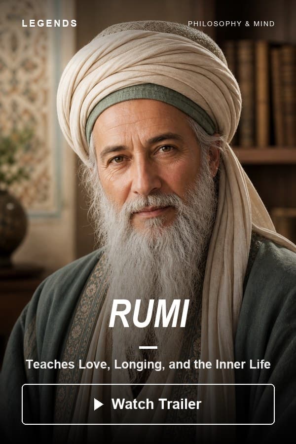 Rumi — Teaches Love, Longing, and the Inner Life