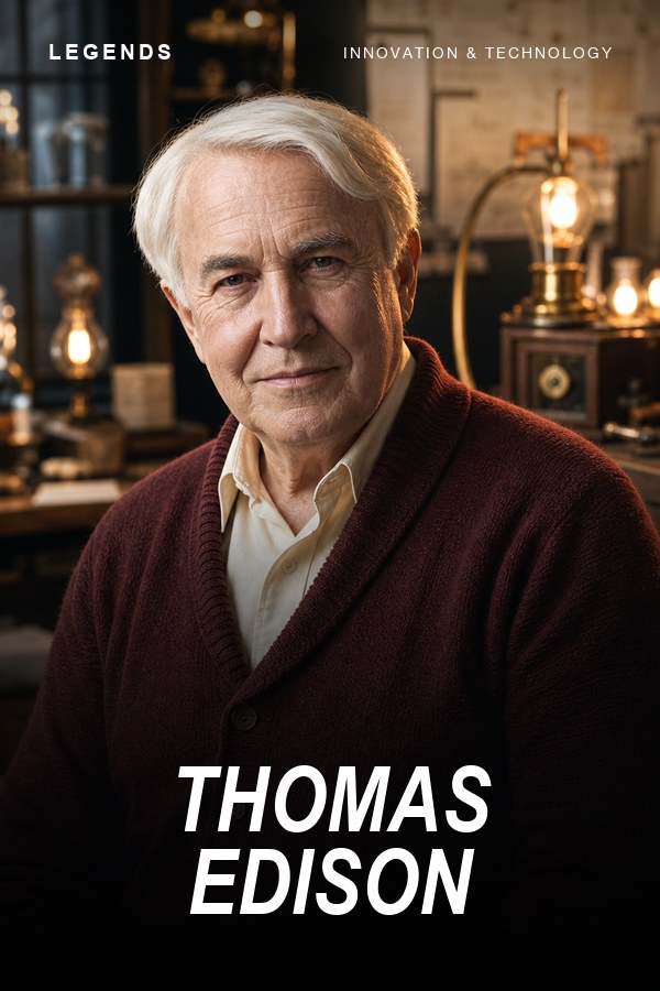 Thomas Edison — Teaches Invention and Persistence