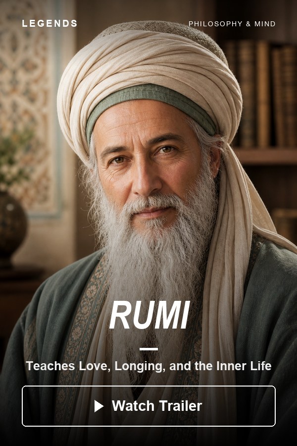 Rumi — Teaches Love, Longing, and the Inner Life